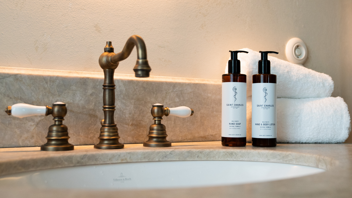 Saint Charles Soap und Body Lotion der Wild Roots Serie im Hotel Motto