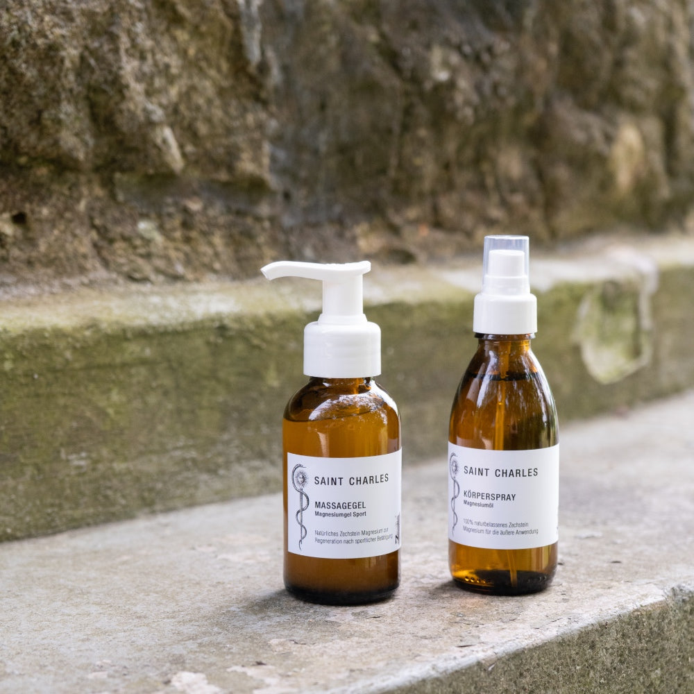 Magnesiumgel Sport und Magnesiumöl Spray